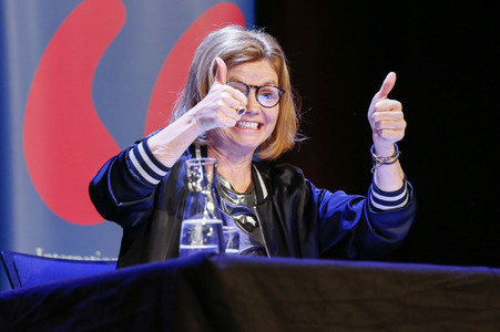 Annette Frier und Michael Kessler auf der lit.Cologne 2023 in Köln