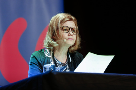 Annette Frier und Michael Kessler auf der lit.Cologne 2023 in Köln