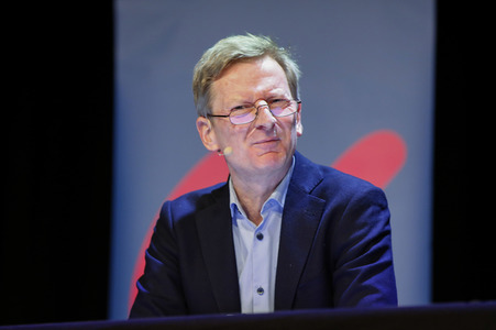 Annette Frier und Michael Kessler auf der lit.Cologne 2023 in Köln