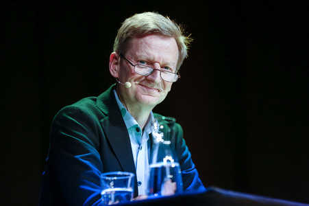 Annette Frier und Michael Kessler auf der lit.Cologne 2023 in Köln