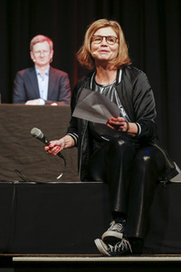Annette Frier und Michael Kessler auf der lit.Cologne 2023 in Köln