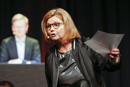 Annette Frier und Michael Kessler auf der lit.Cologne 2023 in Köln