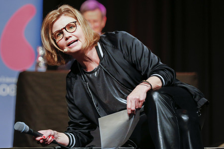 Annette Frier und Michael Kessler auf der lit.Cologne 2023 in Köln