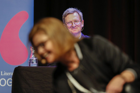 Annette Frier und Michael Kessler auf der lit.Cologne 2023 in Köln