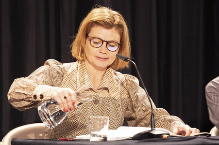 Annette Frier und Dietmar Bär auf der lit.Cologne 2023 in Köln