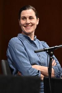 Lauren Groff und Nina Kunzendorf auf der lit.Cologne 2023 in Köln