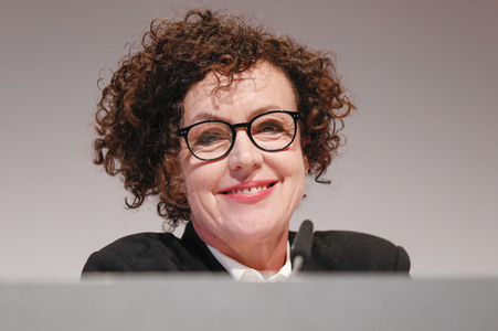 Maria Schrader auf der lit.Cologne 2023 in Köln