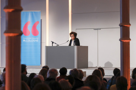 Maria Schrader auf der lit.Cologne 2023 in Köln