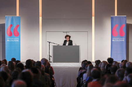 Maria Schrader auf der lit.Cologne 2023 in Köln