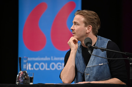 Albrecht Schuch und Marion Brasch auf der lit.Cologne 2023 in Köln