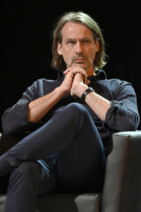 Svenja Flaßpöhler, Michel Friedman und Richard David Precht auf der lit.Cologne 2023 in Köln