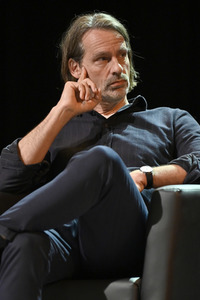 Svenja Flaßpöhler, Michel Friedman und Richard David Precht auf der lit.Cologne 2023 in Köln