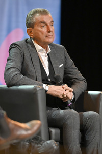 Svenja Flaßpöhler, Michel Friedman und Richard David Precht auf der lit.Cologne 2023 in Köln