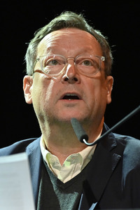 Matthias Brandt und Johanna Wokalek auf der lit.Cologne 2023 in Köln