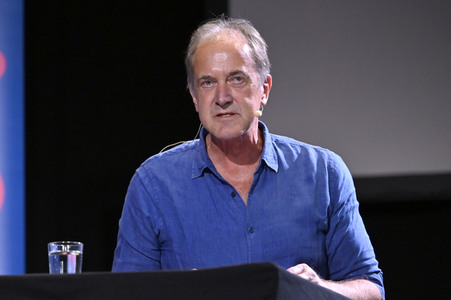 Mick Herron und Dietmar Bär auf der lit.Cologne 2023 in Köln