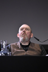 Mick Herron und Dietmar Bär auf der lit.Cologne 2023 in Köln