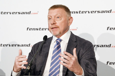 Pressekonferenz mit Boris Becker in Berlin