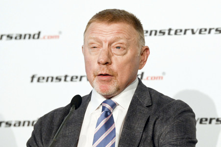 Pressekonferenz mit Boris Becker in Berlin