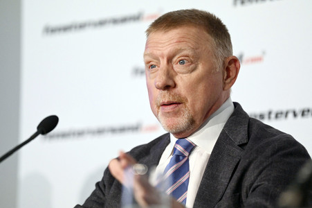 Pressekonferenz mit Boris Becker in Berlin