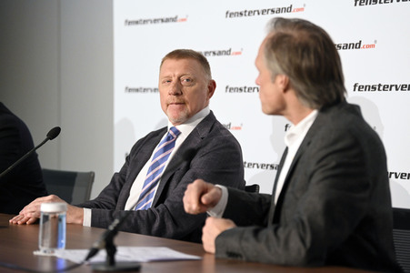 Pressekonferenz mit Boris Becker in Berlin