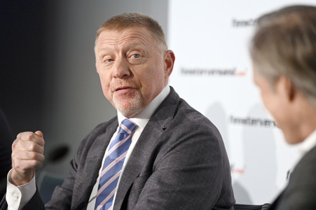 Pressekonferenz mit Boris Becker in Berlin