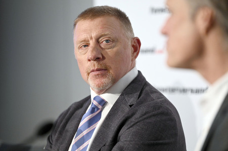 Pressekonferenz mit Boris Becker in Berlin