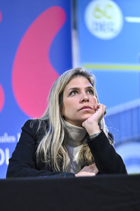 Karina Sainz Borgo und Eva Mattes auf der lit.Cologne 2023 in Köln