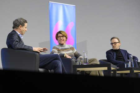 Marius Müller-Westernhagen und Friedrich Dönhoff auf der lit.Cologne 2023 in Köln