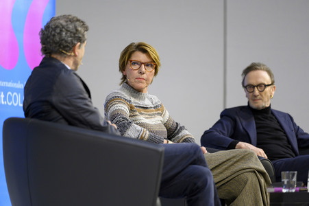 Marius Müller-Westernhagen und Friedrich Dönhoff auf der lit.Cologne 2023 in Köln