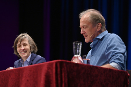 A.L. Kennedy und Anna Thalbach auf der lit.Cologne 2023 in Köln