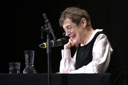 Katharina Thalbach auf der lit.Cologne 2023 in Köln