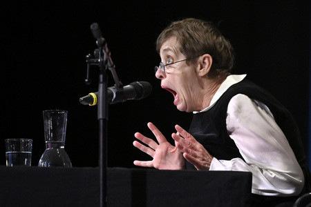Katharina Thalbach auf der lit.Cologne 2023 in Köln
