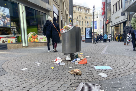 Streik der Abfallwirtschaftsbetriebe in Köln