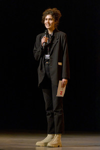 Cordula Stratmann und Bjarne Mädel auf der lit.Cologne 2023 in Köln