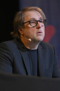 Cordula Stratmann und Bjarne Mädel auf der lit.Cologne 2023 in Köln