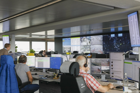 Präsentationstermin zum Airport Operations Control Center am Flughafen Köln/Bonn