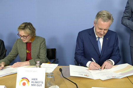 Pressekonferenz 'Hier klingt's mir gut' in Berlin
