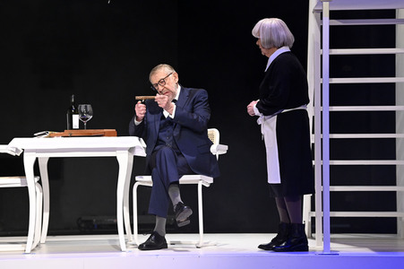 Theaterprobe 'Biedermann und die Brandstifter' in Berlin