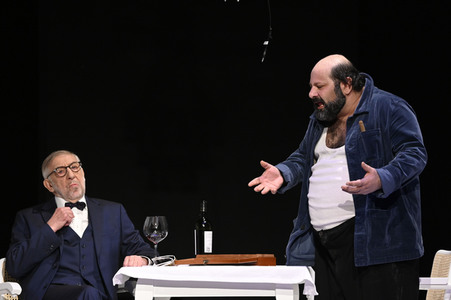 Theaterprobe 'Biedermann und die Brandstifter' in Berlin