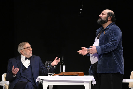 Theaterprobe 'Biedermann und die Brandstifter' in Berlin