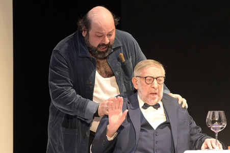 Theaterprobe 'Biedermann und die Brandstifter' in Berlin