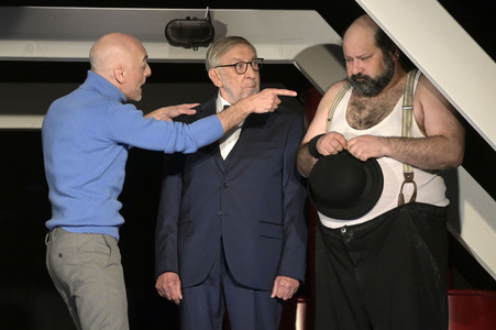 Theaterprobe 'Biedermann und die Brandstifter' in Berlin