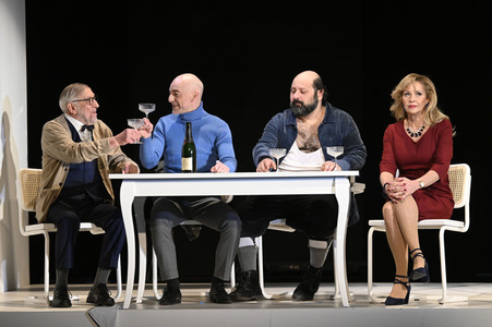 Theaterprobe 'Biedermann und die Brandstifter' in Berlin