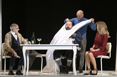 Theaterprobe 'Biedermann und die Brandstifter' in Berlin