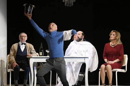 Theaterprobe 'Biedermann und die Brandstifter' in Berlin