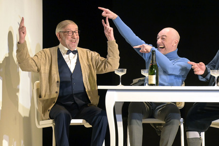 Theaterprobe 'Biedermann und die Brandstifter' in Berlin