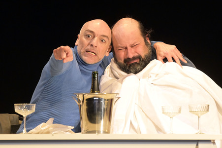 Theaterprobe 'Biedermann und die Brandstifter' in Berlin