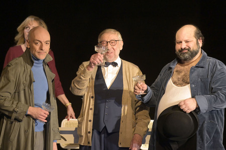 Theaterprobe 'Biedermann und die Brandstifter' in Berlin