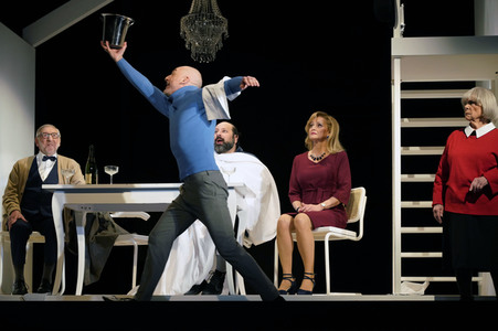 Theaterprobe 'Biedermann und die Brandstifter' in Berlin