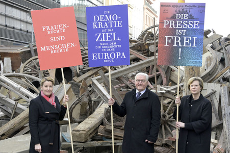 Eröffnung des Wochenendes für die Demokratie in Berlin